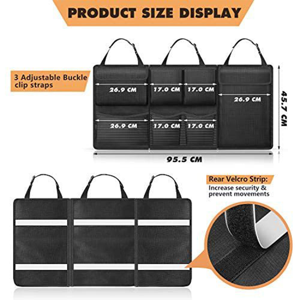 Car boot organiser dimensions