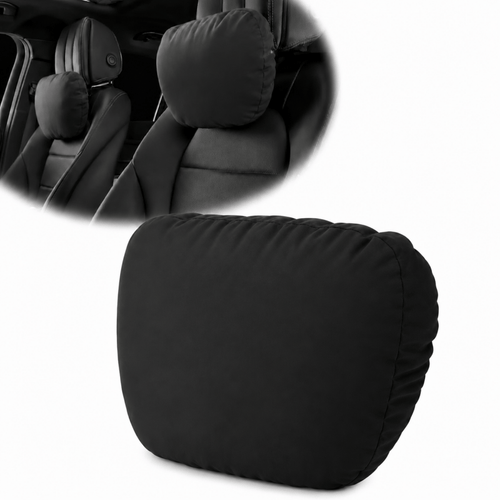 Black car headrest neck support cushion